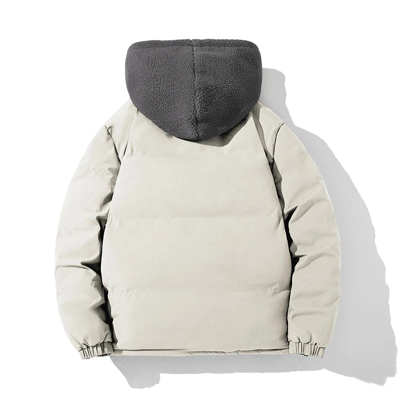 Buy Men's Hooded Breathable Padded Winter Denim Jacket