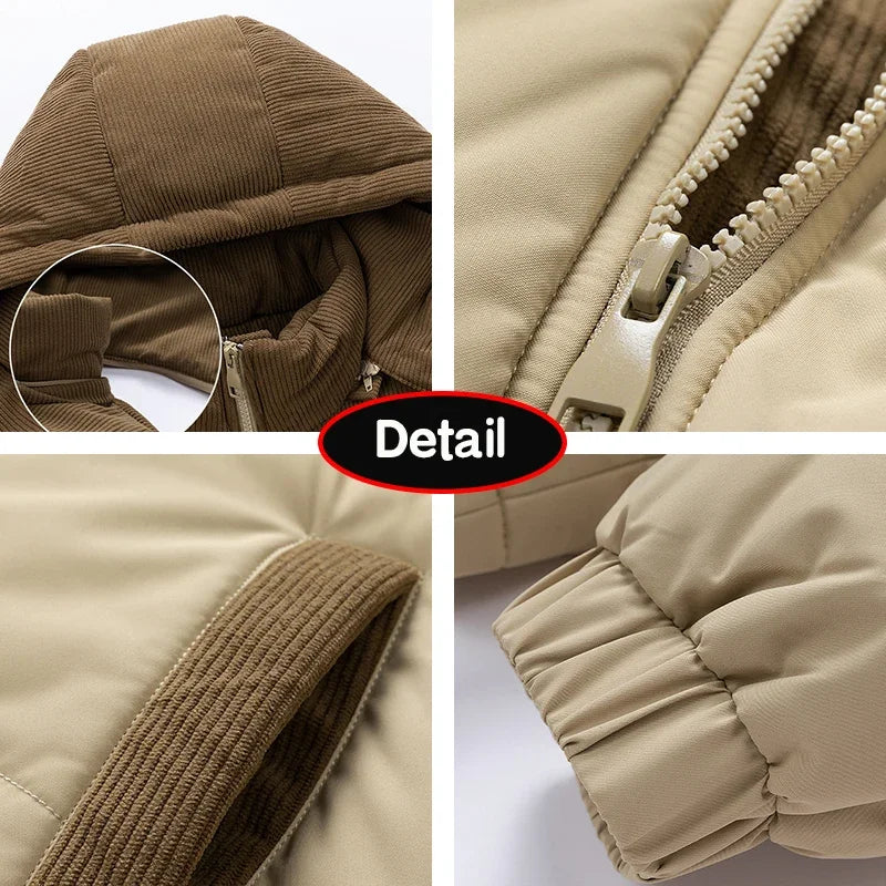 Pixel Studio Men's Casual Winter Bomber Jacket