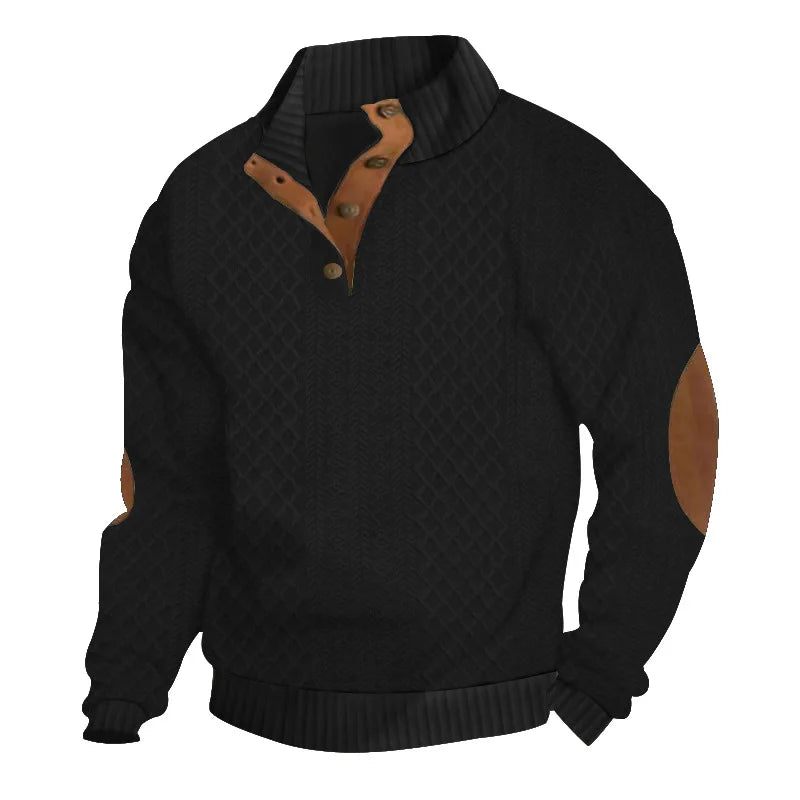 Pixel Studio Men's Slim-Fit Jacquard Knit Sweater