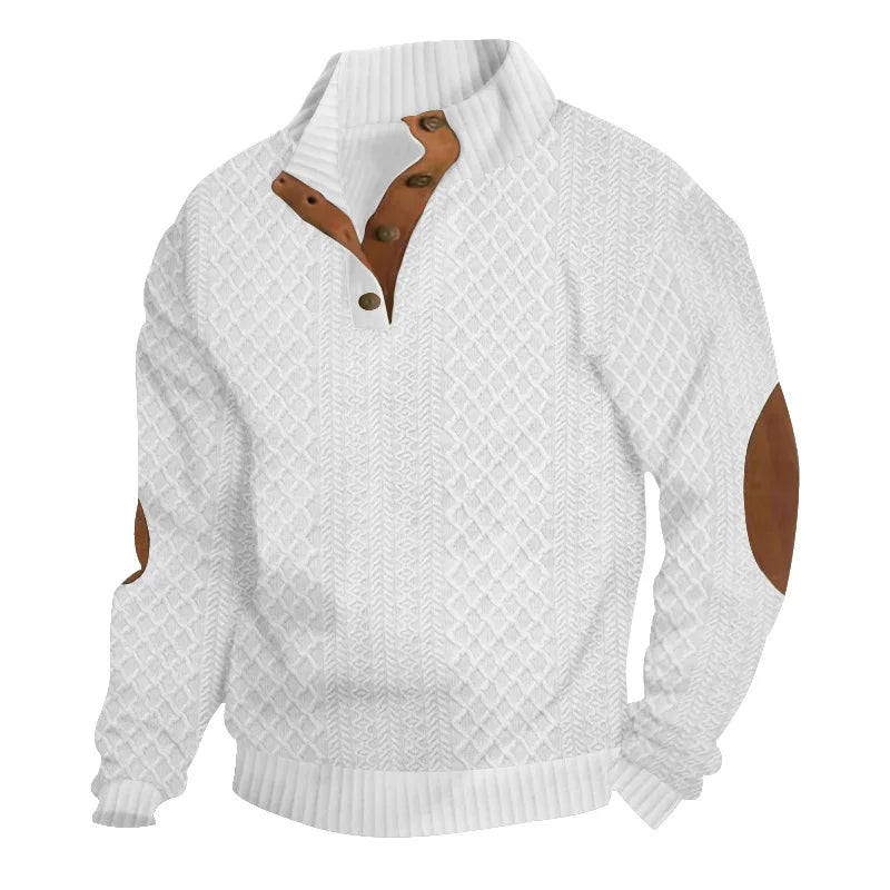 Pixel Studio Men's Slim-Fit Jacquard Knit Sweater