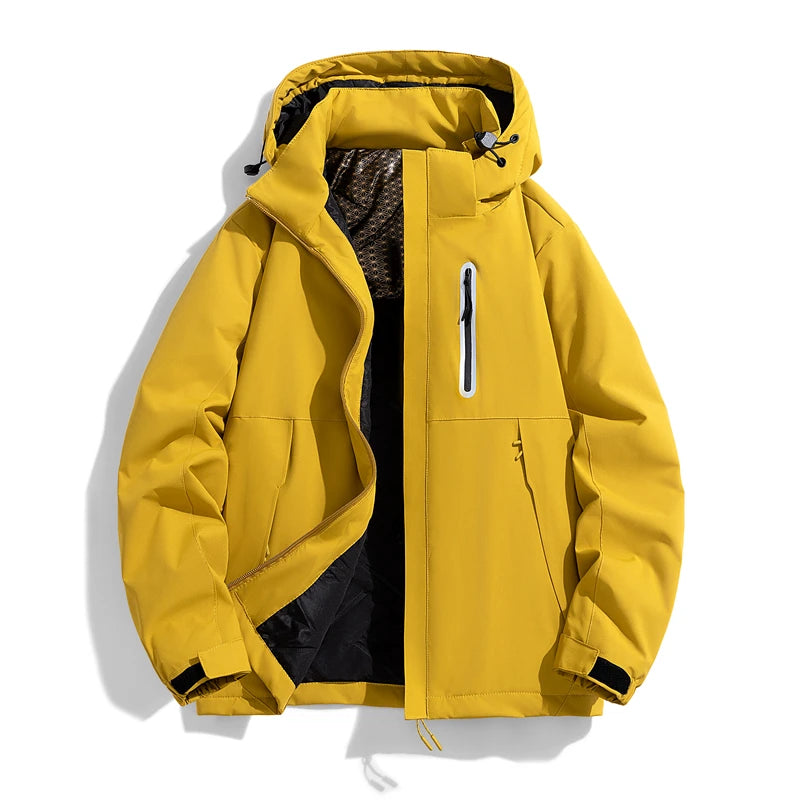 Pixel Studio Men's Hooded Denim-Style Banglore Men Winter Jacket