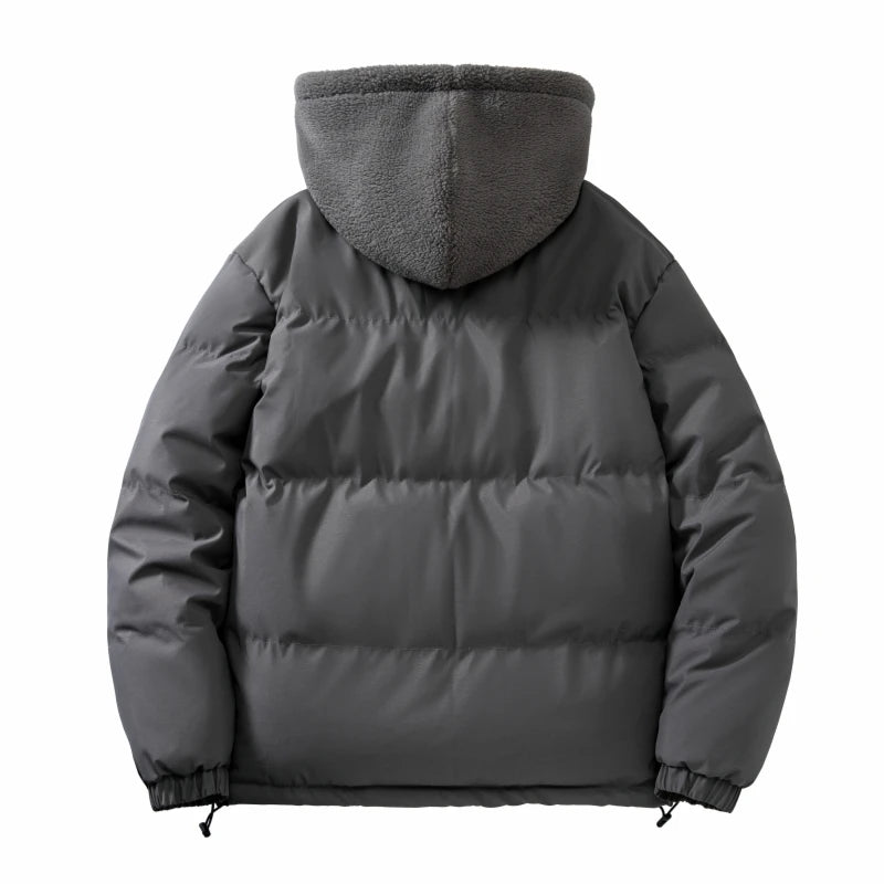 Buy Men's Hooded Breathable Padded Winter Denim Jacket