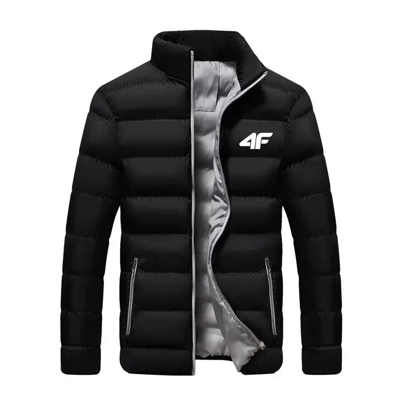 Pixel Studio Men's Thick Printed V-Neck Delhi Biker Jacket