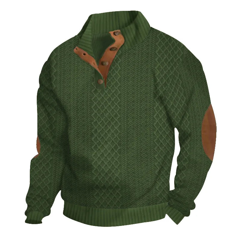 Pixel Studio Men's Slim-Fit Jacquard Knit Sweater