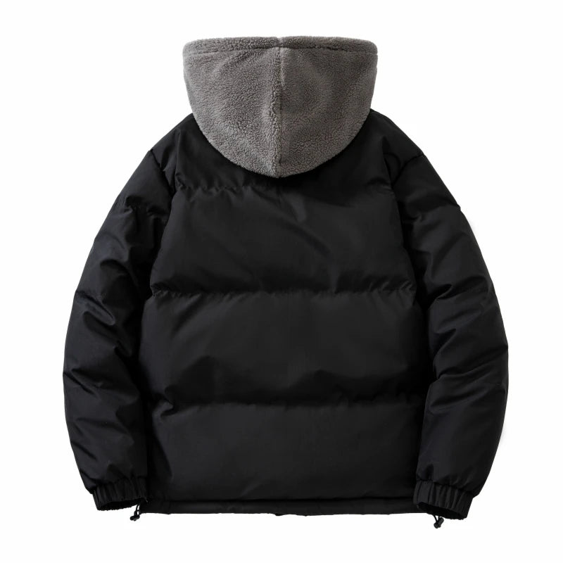 Buy Men's Hooded Breathable Padded Winter Denim Jacket