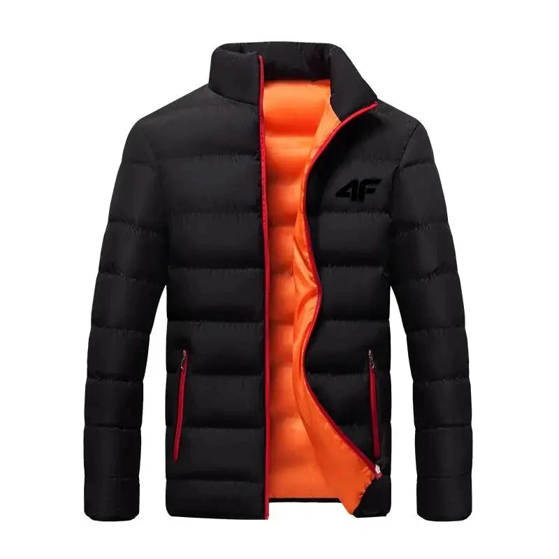 Pixel Studio Men's Thick Printed V-Neck Delhi Biker Jacket