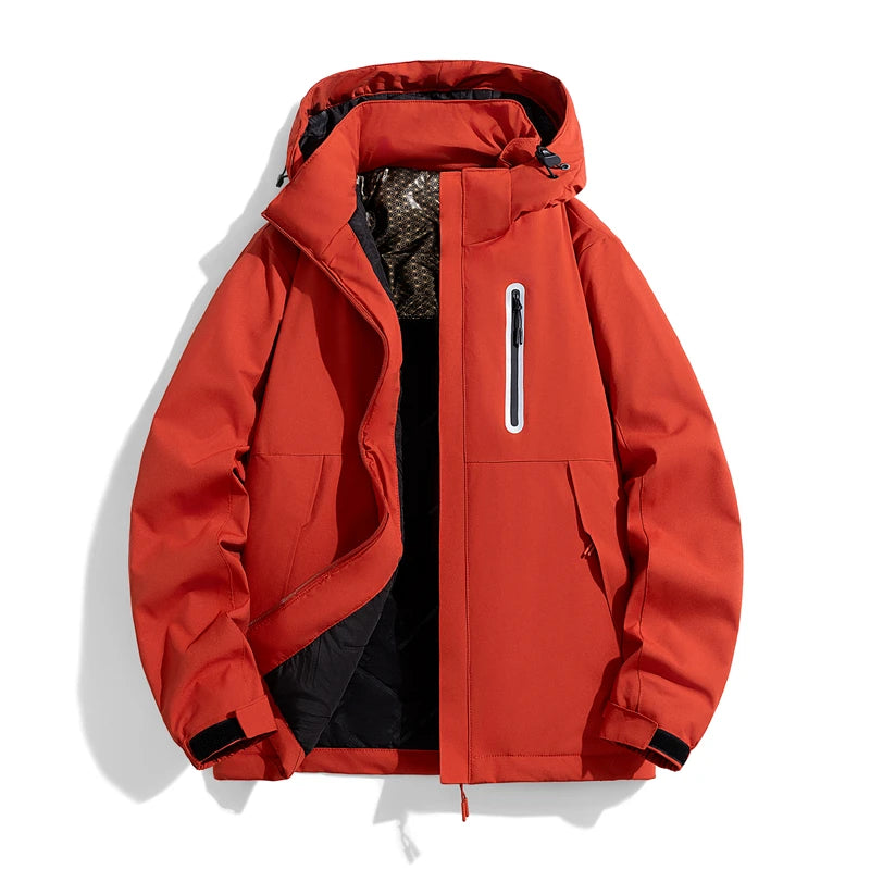 Pixel Studio Men's Hooded Denim-Style Banglore Men Winter Jacket