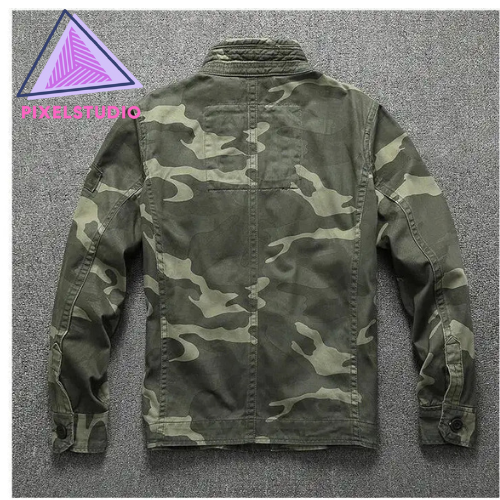 Stylish Commando Cotton Camouflage Utility Jacket