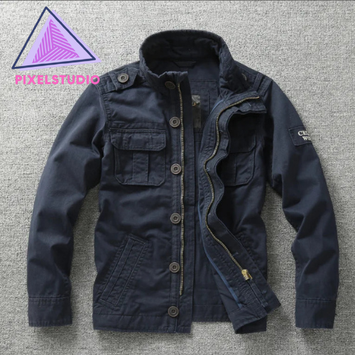 Stylish Commando Cotton Camouflage Utility Jacket