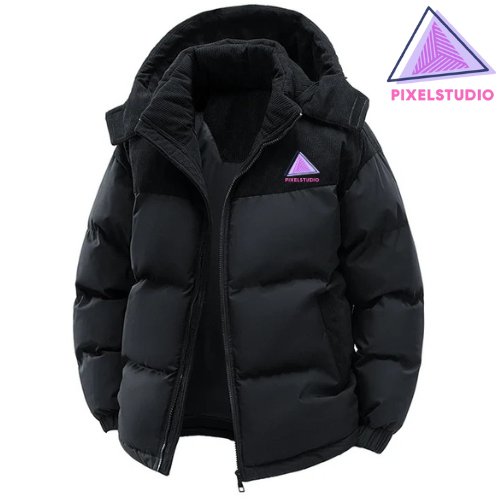 Pixel Studio Stylish Men's Removable Hood Windbreaker bomber Jacket