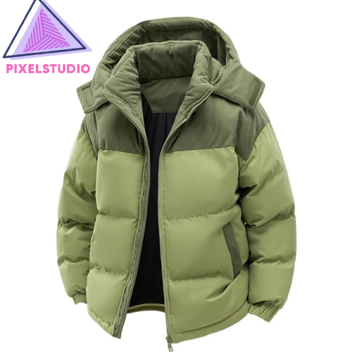 Pixel Studio Men's Casual Winter Bomber Jacket