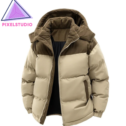 Pixel Studio Men's Casual Winter Bomber Jacket
